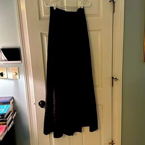 Beautiful Designer Black Wrap Maxi Skirt